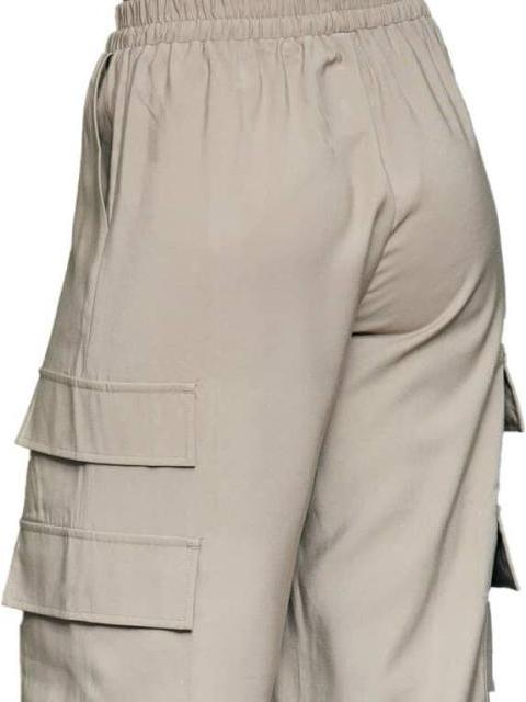 PANTALON CINTURA ALTA CAMEL HOLLY LAND - Imagen 7