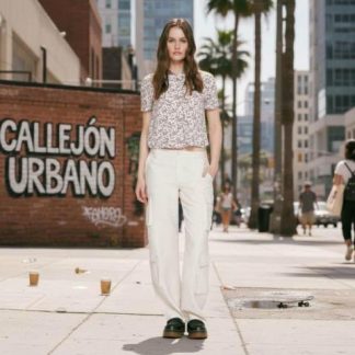 PANTALON CINTURA REGULAR MARFIL HOLLY LAND