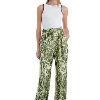 PANTALON CINTURA REGULAR VERDE HOLLY LAND