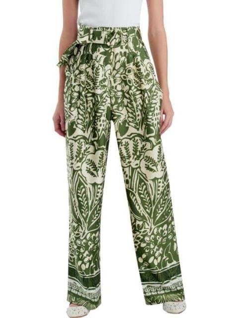 PANTALON CINTURA REGULAR VERDE HOLLY LAND - Imagen 3