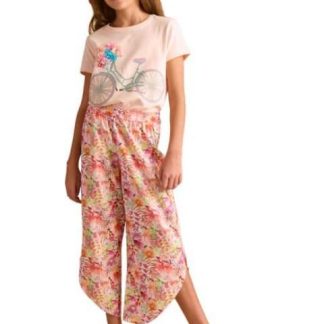 PANTALON DE LINO ESTAMPADO MULTICOLOR HOLLY LAND KIDS