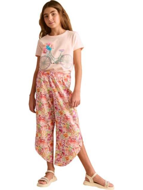 PANTALON DE LINO ESTAMPADO MULTICOLOR HOLLY LAND KIDS