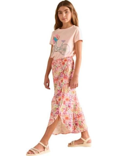 PANTALON DE LINO ESTAMPADO MULTICOLOR HOLLY LAND KIDS - Imagen 2