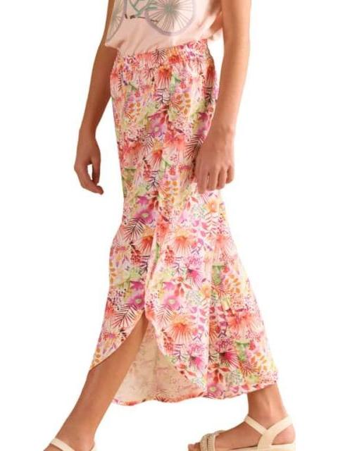 PANTALON DE LINO ESTAMPADO MULTICOLOR HOLLY LAND KIDS - Imagen 5