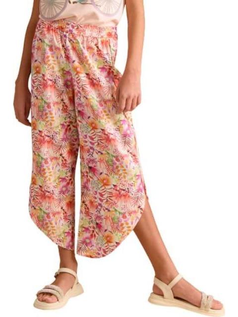 PANTALON DE LINO ESTAMPADO MULTICOLOR HOLLY LAND KIDS - Imagen 7