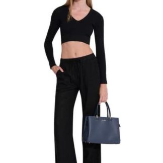 PANTALON DE LINO NEGRO HOLLY LAND