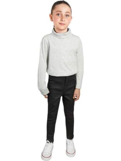 PANTALON EFECTO PIEL NEGRO HOLLY LAND KIDS