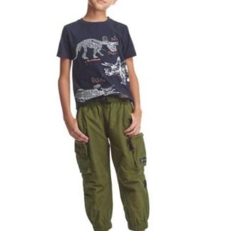 PANTALON JOGGER DE GABARDINA VERDE OLIVO NEXT CO