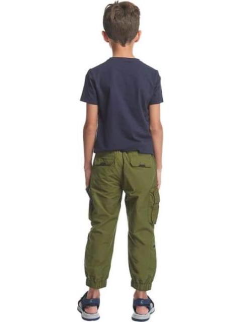 PANTALON JOGGER DE GABARDINA VERDE OLIVO NEXT CO - Imagen 3