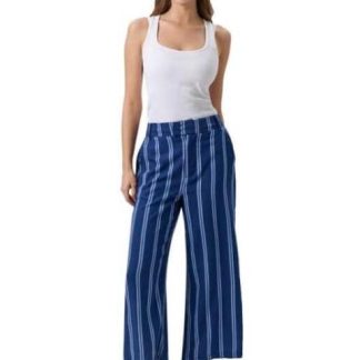 PANTALON LINO AZUL HOLLY LAND