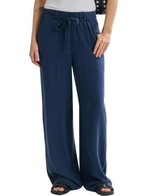 PANTALON LINO AZUL MARINO HOLLY LAND - Imagen 2