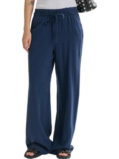 PANTALON LINO AZUL MARINO HOLLY LAND - Imagen 4