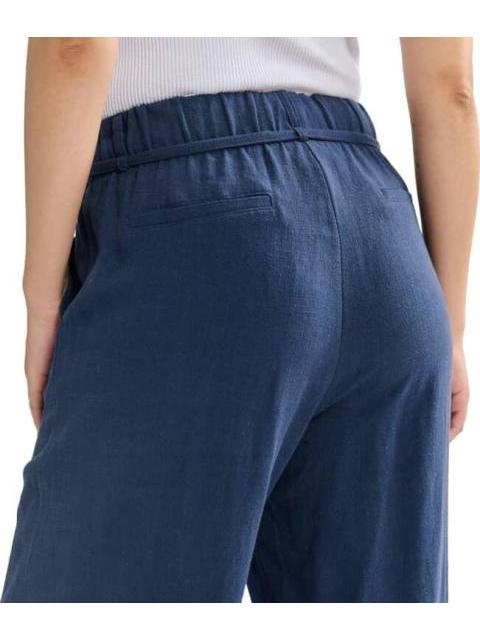 PANTALON LINO AZUL MARINO HOLLY LAND - Imagen 5