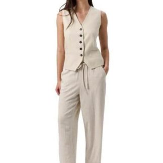 PANTALON LINO BEIGE HOLLY LAND