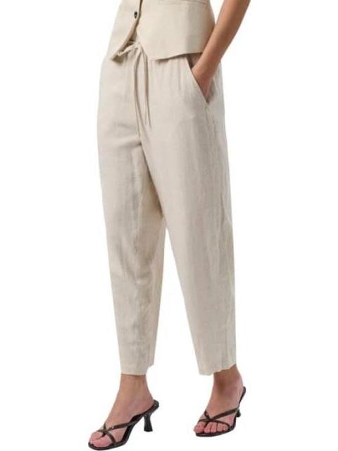 PANTALON LINO BEIGE HOLLY LAND - Imagen 4