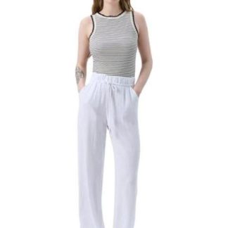PANTALON LINO BLANCO HOLLY LAND