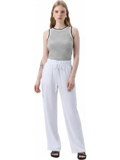 PANTALON LINO BLANCO HOLLY LAND - Imagen 2