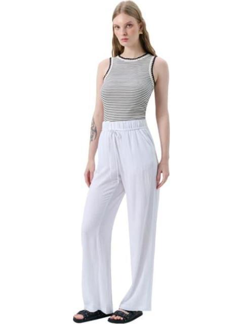 PANTALON LINO BLANCO HOLLY LAND - Imagen 3