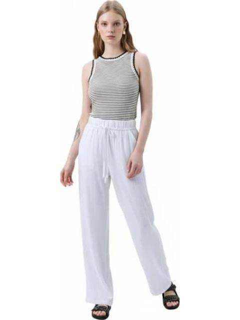 PANTALON LINO BLANCO HOLLY LAND - Imagen 5