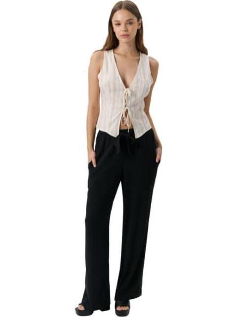 PANTALON LINO NEGRO HOLLY LAND