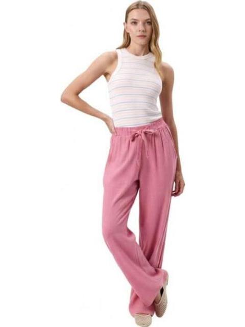 PANTALON LINO ROSA HOLLY LAND - Imagen 2
