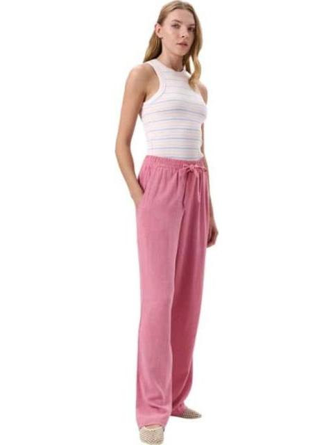 PANTALON LINO ROSA HOLLY LAND - Imagen 3