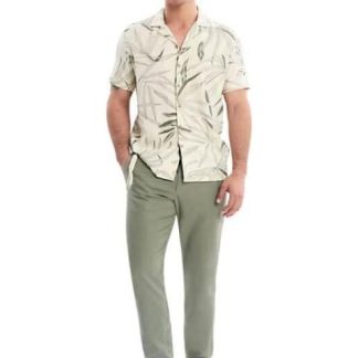 PANTALON LINO VERDE OLIVO D.E.E.P SELECTION