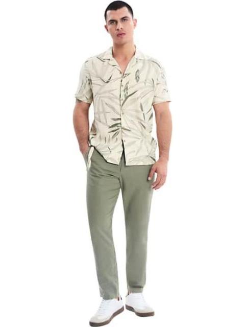 PANTALON LINO VERDE OLIVO D.E.E.P SELECTION