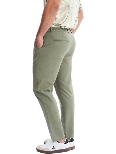 PANTALON LINO VERDE OLIVO D.E.E.P SELECTION - Imagen 3