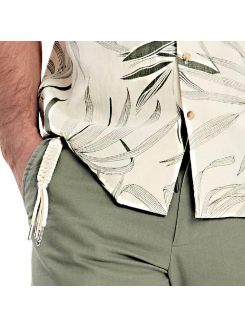 PANTALON LINO VERDE OLIVO D.E.E.P SELECTION - Imagen 5