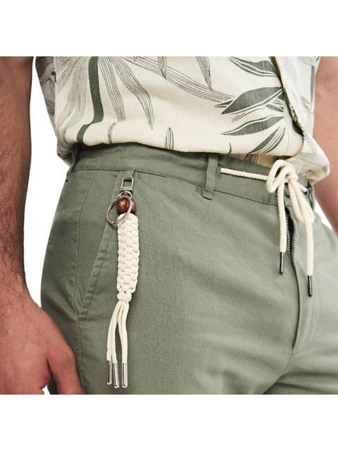 PANTALON LINO VERDE OLIVO D.E.E.P SELECTION - Imagen 6