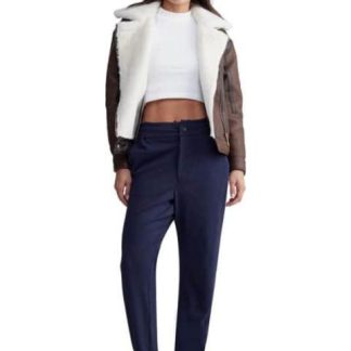 PANTALON PAPERBAG AZUL MARINO HOLLY LAND