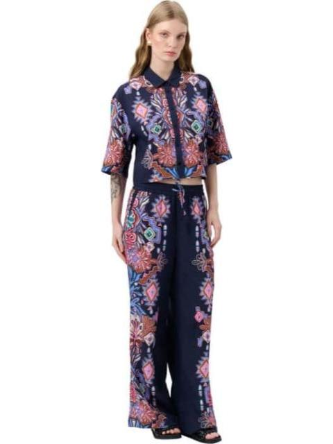 PANTALON PIERNA ANCHA AZUL MARINO HOLLY LAND