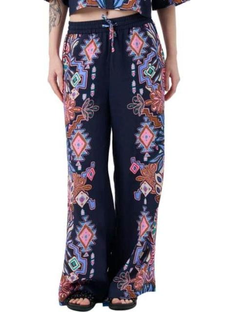 PANTALON PIERNA ANCHA AZUL MARINO HOLLY LAND - Imagen 2
