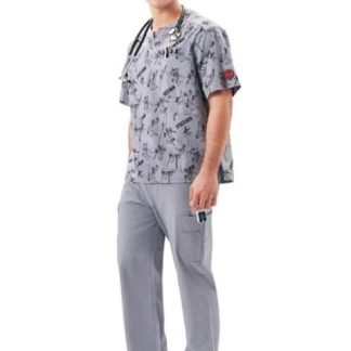 PANTALON PIJAMA QUIRURGICA CABALLERO GRIS MARVEL SPIDERMAN