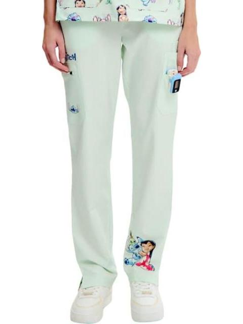 PANTALON PIJAMA QUIRURGICA DAMA AZUL MENTA DISNEY - Imagen 4