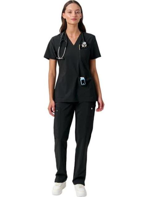 PANTALON PIJAMA QUIRURGICA DAMA NEGRO DR. SCHATZ
