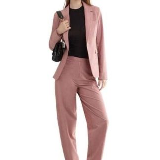 PANTALON RECTO TIRO ALTO ROSA HOLLY LAND