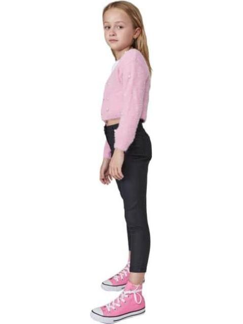 PANTALON EFECTO PIEL NEGRO HOLLY LAND KIDS - Imagen 4