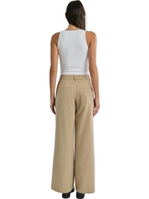 PANTALON TIRO ALTO ANCHO AVENA HOLLY LAND - Imagen 2