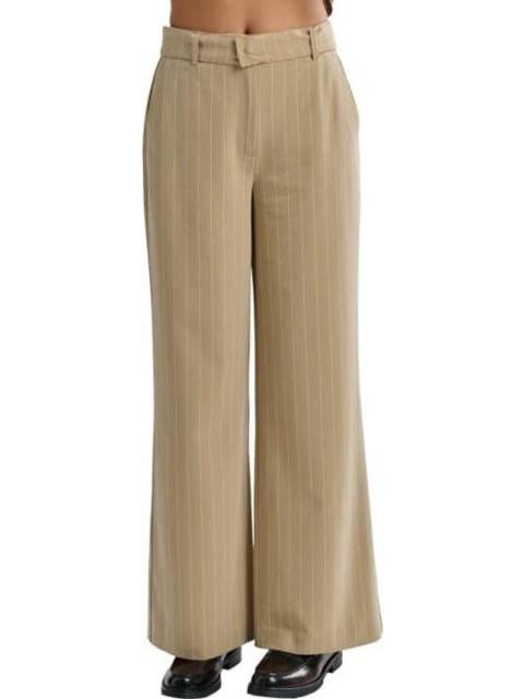 PANTALON TIRO ALTO ANCHO AVENA HOLLY LAND - Imagen 4