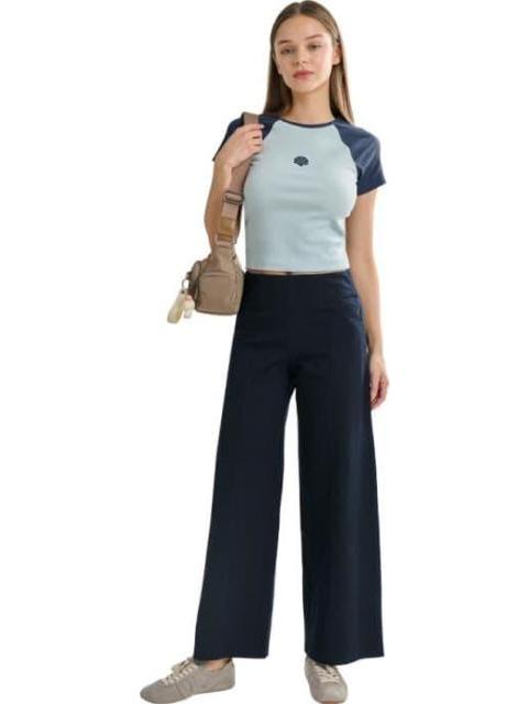PANTALON WIDE LEG AZUL MARINO HOLLY LAND