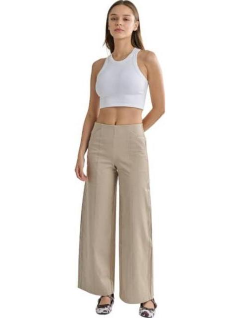 PANTALON WIDE LEG BEIGE HOLLY LAND