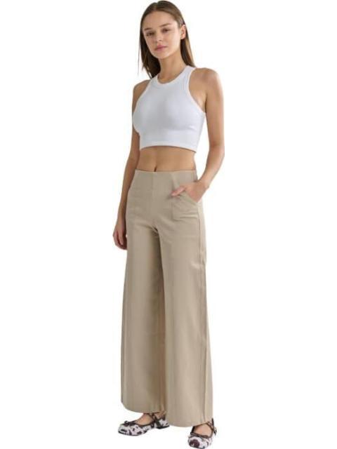 PANTALON WIDE LEG BEIGE HOLLY LAND - Imagen 2