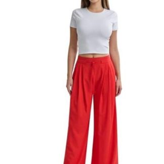 PANTALON WIDE LEG ROJO HOLLY LAND
