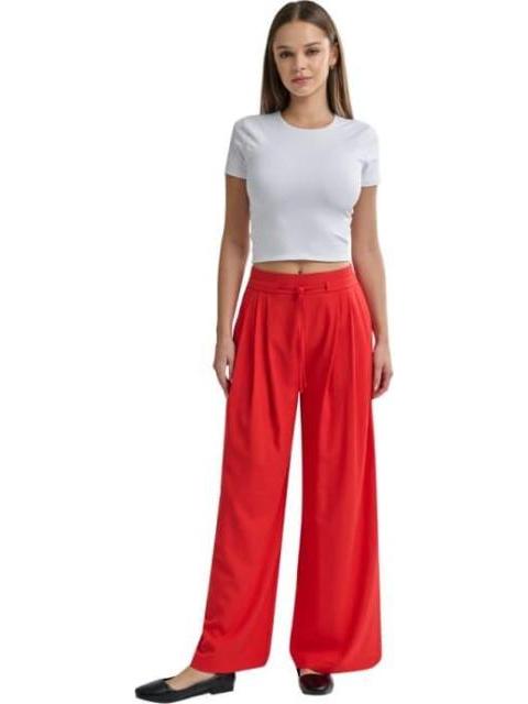 PANTALON WIDE LEG ROJO HOLLY LAND
