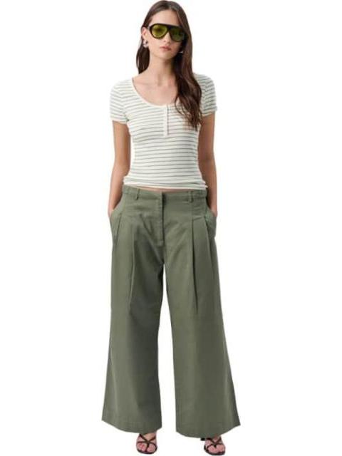 PANTALON WIDE LEG VERDE HOLLY LAND