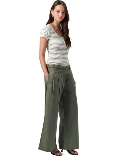 PANTALON WIDE LEG VERDE HOLLY LAND - Imagen 2
