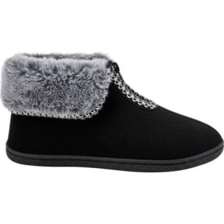 PANTUFLA CIERRE NEGRO SHOSH CONFORT