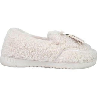 PANTUFLA CON BORREGA BEIGE SHOSH CONFORT